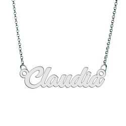 Colier din argint 925 cu numele Claudia