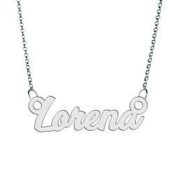 Colier din argint 925 cu numele Lorena