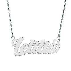 Colier din argint 925 cu numele Letitia