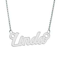 Colier din argint 925 cu numele Linda