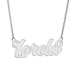 Colier din argint 925 cu numele Lorela