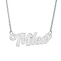 Colier din argint 925 cu numele Milca