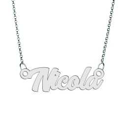 Colier din argint 925 cu numele Nicola