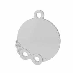 G1229-Charm banut argint 17.50x14.60mm cu infinit 1 buc