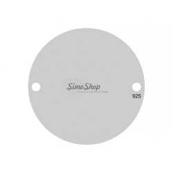 K039 N Charm banut argint cu doua gauri 14mm 0.40mm