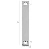 G0158-N-Link tablita din argint cu 2 inimioare 24x4mm 0.4mm