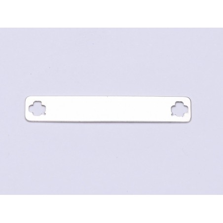 E0338 N Link din argint cu trifoi 30x5mm 0.4mm 1 buc