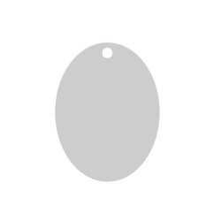 E0128-N-Charm oval din argint 20mm x 15mm 0.33mm