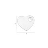 G1681-N-Charm inimioara argint 925 8.80x10x0.33mm 1 buc