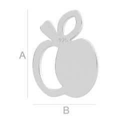 G1772-N-Charm mar din argint 925 11mm 1 buc