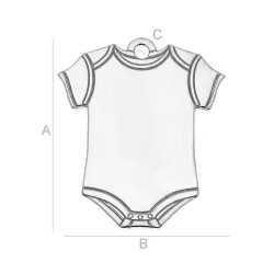 G1802-Charm argint body bebe 16x11MM-1buc