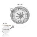 G1805-Charm rotund cannabis 19MM 1 buc