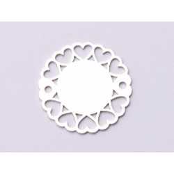 E0861-N-Link Argint 925 Contur de inimioare 17x17mm, 0.60