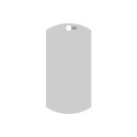 E0373 N Military Dog Tags din argint 925 30x15mm 0.4mm