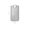 G1515 G Dog Tag argint 925 28x14MM