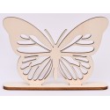 L223-Decoratiune din lemn fluture cu suport 15x10cm 1buc