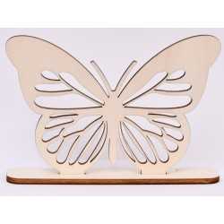 L223-Decoratiune din lemn fluture cu suport 15x10cm 1buc