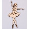 L230-Decupaj din lemn Balerina 6x10cm 1buc