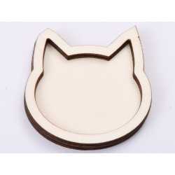 L514-Decupaj pisicuta lemn doua straturi pt licheni 5x5cm L514-Decupaj pisicuta lemn doua straturi pt licheni 5x5cm