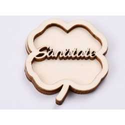 L534-Decupaj trifoi Sanatate doua straturi pt licheni 5.5x5cm L534-Decupaj trifoi Sanatate doua straturi pt licheni 5.5x5cm