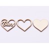 L572-Blank inima 3 straturi pentru licheni 4*4.5cm Buni -1 buc