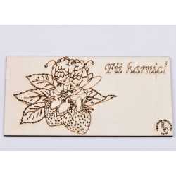 L653 - Placuta lemn pentru stimularea creativitatii "Albinuta harnica-model 4 10x15cm- 1 buc