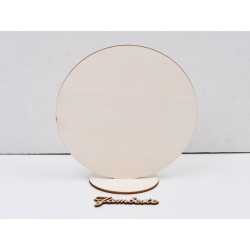 L662-Blank din lemn cu suport "Zambeste " -20 cm- 1 buc L662-Blank din lemn cu suport "Zambeste " -20 cm- 1 buc