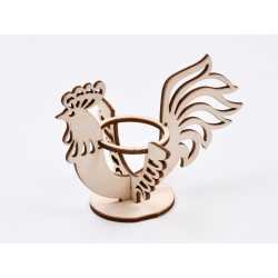 L668-Decoratiune cocos din lemn cu suport - 16x11.5 cm- 1 buc L668-Decoratiune cocos din lemn cu suport - 16x11.5 cm- 1 buc