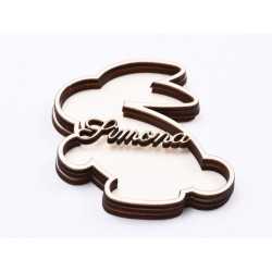 L682-Decupaj iepuras 3 straturi pt licheni personalizabil cu nume 10x8cm -1 buc L682-Decupaj iepuras 3 straturi pt licheni personalizabil cu nume 10x8cm -1 buc