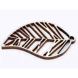 L687-Cercel/Pandant lemn (model frunza) -1 buc L687-Cercel/Pandant lemn (model frunza) -1 buc