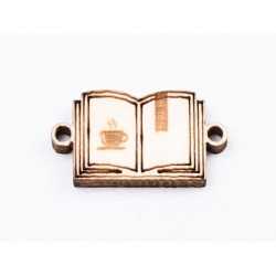 L689-Link carte decupata din lemn 3x1.5cm - 1 buc L689-Link carte decupata din lemn 3x1.5cm - 1 buc