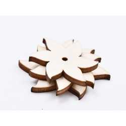 L690-Decupaj set 3 flori din lemn 5.5x5cm - 1 buc L690-Decupaj set 3 flori din lemn 5.5x5cm - 1 buc