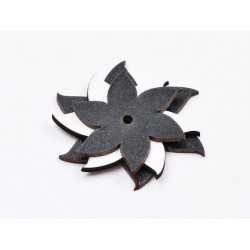 L691-Decupaj set 3 flori din lemn (negru, alb , negru) 5.5x5cm - 1 buc L691-Decupaj set 3 flori din lemn (negru, alb , negru) 5.5x5cm - 1 buc