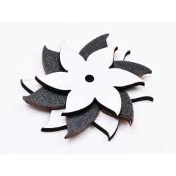 L692-Decupaj set 3 flori din MDF (alb , negru, alb) 5.5x5cm - 1 buc L692-Decupaj set 3 flori din MDF (alb , negru, alb) 5.5x5cm - 1 buc