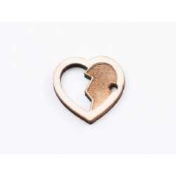 L696-Decupaj inimioara din lemn 2x2cm - 1 buc L696-Decupaj inimioara din lemn 2x2cm - 1 buc
