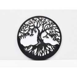 L705-Copacul vietii din MDF in 3 straturi negru-alb 20 cm - 1 buc L705-Copacul vietii din MDF in 3 straturi negru-alb 20 cm - 1 buc