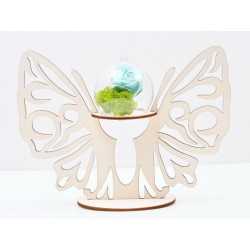 L715-Decoratiune lemn fluture cu suport pentru glob 20x27cm - 1 buc L715-Decoratiune lemn fluture cu suport pentru glob 20x27cm - 1 buc