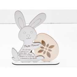 L719-Decoratiune "Iepuras cu ou" 17x20cm - 1 buc L719-Decoratiune "Iepuras cu ou" 17x20cm - 1 buc