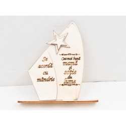 L724-Trofeu din lemn "Cea mai buna mama" 17x11cm - 1 buc L724-Trofeu din lemn "Cea mai buna mama" 17x11cm - 1 buc