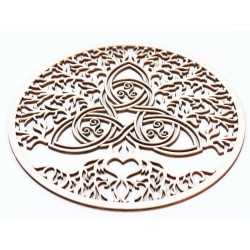 L728-Decoratiune lemn "Copacul vietii cu motive celtice" 20cm - 1 buc L728-Decoratiune lemn "Copacul vietii cu motive celtice" 20cm - 1 buc