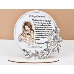 L732 -Decoratiune lemn "Draga mama" 25 cm -1 bucata L732 -Decoratiune lemn "Draga mama" 25 cm -1 bucata