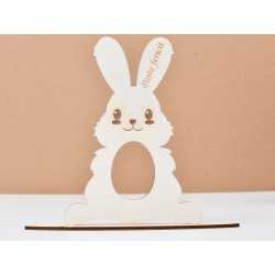 L743-Decoratiune lemn "Iepuras / Paste Fericit" 20x15 cm - 1 buc L743-Decoratiune lemn "Iepuras / Paste Fericit" 20x15 cm - 1 buc