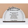 L745-Decoratiune MDF "Multumesc ca existi" 20x13 cm - 1 buc