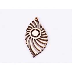 L752-Cercel/Pandant lemn (model frunza) -1 buc L752-Cercel/Pandant lemn (model frunza) -1 buc