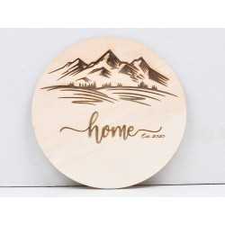 L756-Decoratiune lemm " Home ... " 22 cm - 1 buc L756-Decoratiune lemm " Home ... " 22 cm - 1 buc