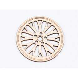 L762-Decoratiune lemn " Cerc model abstract " 7 cm - 1 buc L762-Decoratiune lemn " Cerc model abstract " 7 cm - 1 buc