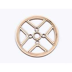 L764-Decoratiune lemn " Cerc model abstract " 7 cm - 1 buc L764-Decoratiune lemn " Cerc model abstract " 7 cm - 1 buc