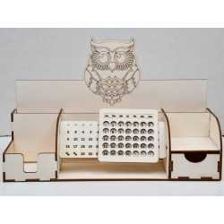 L779-Organizator birou din lemn cu calendar 40x15cm L779-Organizator birou din lemn cu calendar 40x15cm