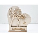 L780-Decoratiune lemn "Love tree " 20x19cm