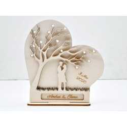 L780-Decoratiune lemn "Love tree " 20x19cm L780-Decoratiune lemn "Love tree " 20x19cm